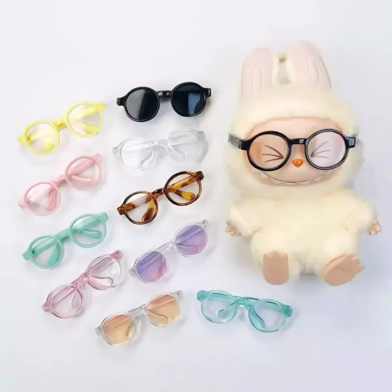Mini Labubu Generation 1-2-3 Glasses Labubu Keychain Charms: Glasses That Can Be Replaced Items for 1/8 1/6 1/3 1/4 BJD accessories - Image 4