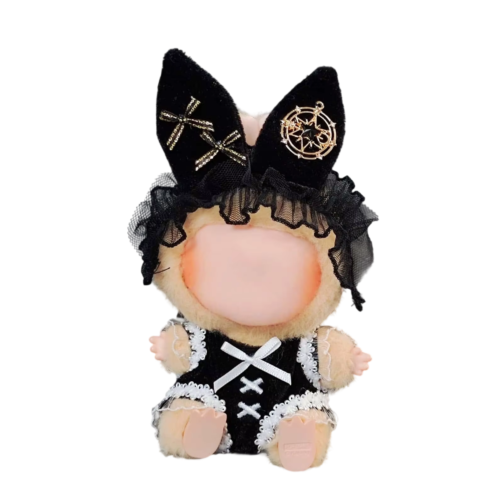 Step into a charming world with the Mini Labubu Maid Costume Blind Box, a delightful collectible that features an outfit set crafted from soft materials - Image 2
