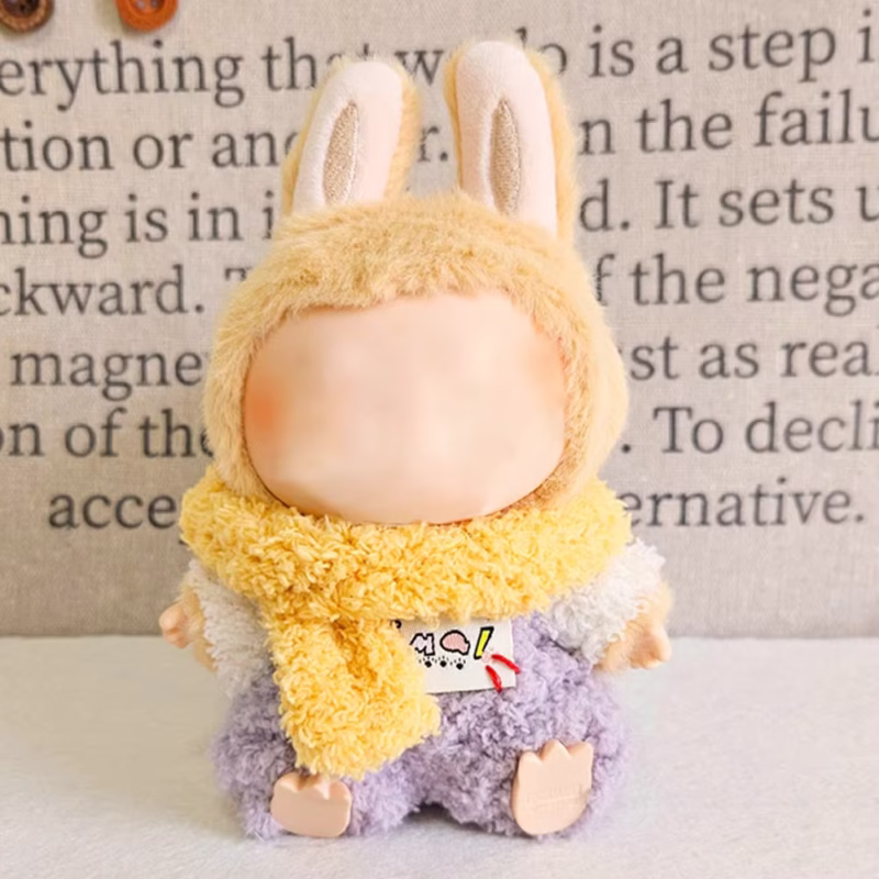Miniature Snowman Style Dressing Up Doll Clothes for Labubu 15-17cm Plush Doll Clothes Accessories Decoration for Keychains DIY Toys - Image 2