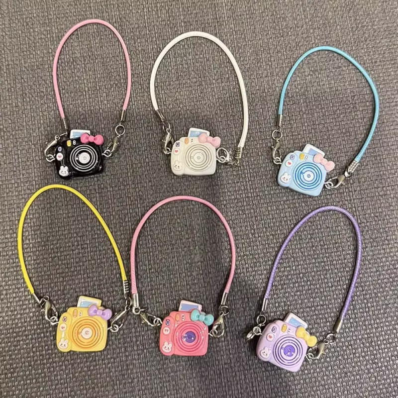 17cm Mini DIY Camera Dress Up Plush Toy The Accessories for Labubu Dolls Accessories for Dollhouse Neckwear Pendant of a dollhouse - Image 5