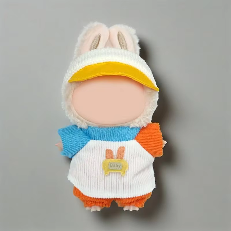 Doll's Clothes Sports Leisure 17cm Mini Outfit Accessories for V1 V2 Labubu Idol Suit Dress Gift Chic Outfit