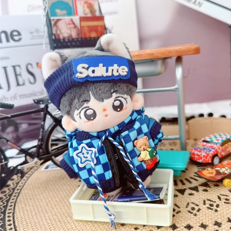 Korea Kpop Exo Labubu ‘s Doll Clothes 17cm Mini Plush Dolls Outfit Hoodie Coat Trousers 17 cm - Image 4
