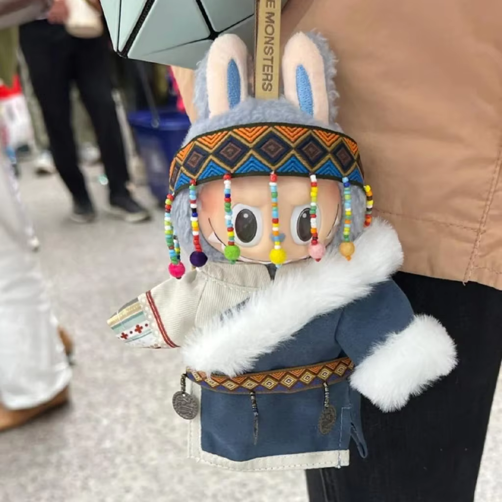 Multipurpose Clothes Support Rackfor Labubu/BJD Doll, 20cm Mini Dry Cleaning Hanger Mini Decorative Doll Dry Cleaning Rack - Image 2