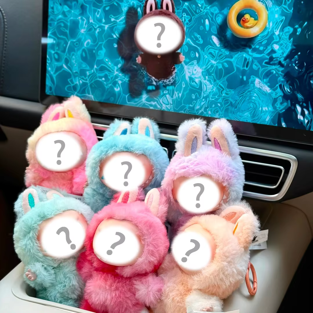 Sweetheart Vinyl Doll Kawaii Backpack Pendant Decoration and plush doll keychain gifts Mini LABUBU V3 The Monsters Box