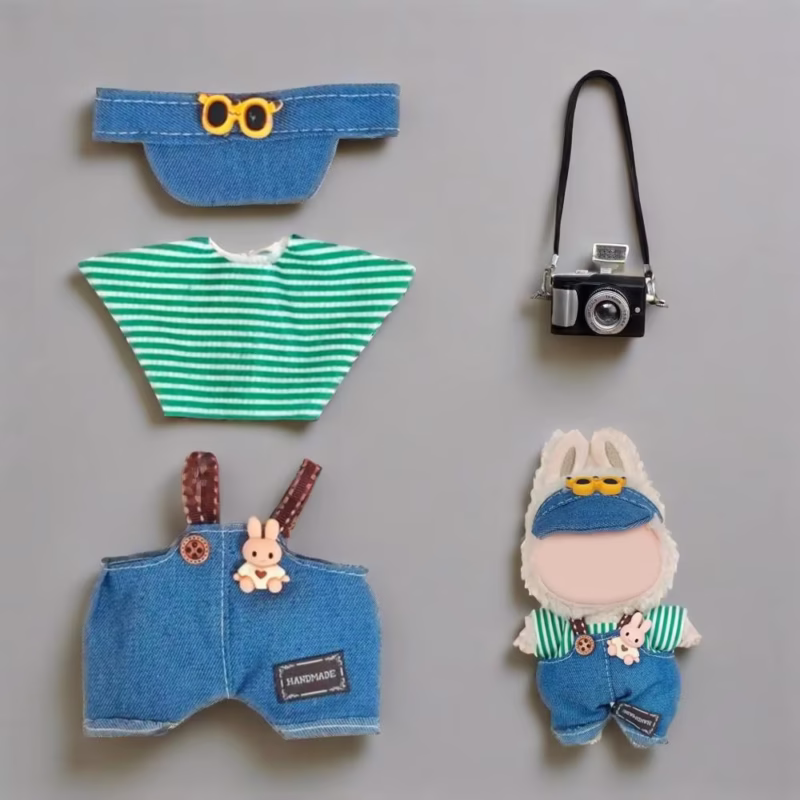 Labubu Mini Doll Adorable Workwear Set for 15–17cm Fast Food Fries M Cosplay Cola Clothers Dollhouse Accessories - Image 3