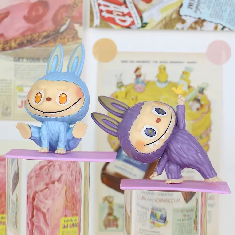 Incredible Price for Labubu Mini Figure Set Adorable Anime Style Blind Box Collection Desk Display Gift For Colleagues Labubu Keyring - Image 2