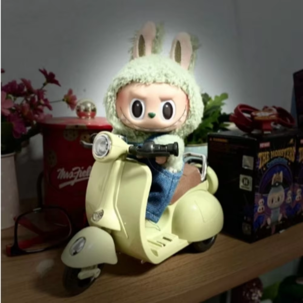 For Labubu Clothing Accessories Mini Doll Outfit 15-17cm Present: Labubu Doll Idol V1 V2 Bear Overalls T-shirt Set - Image 2