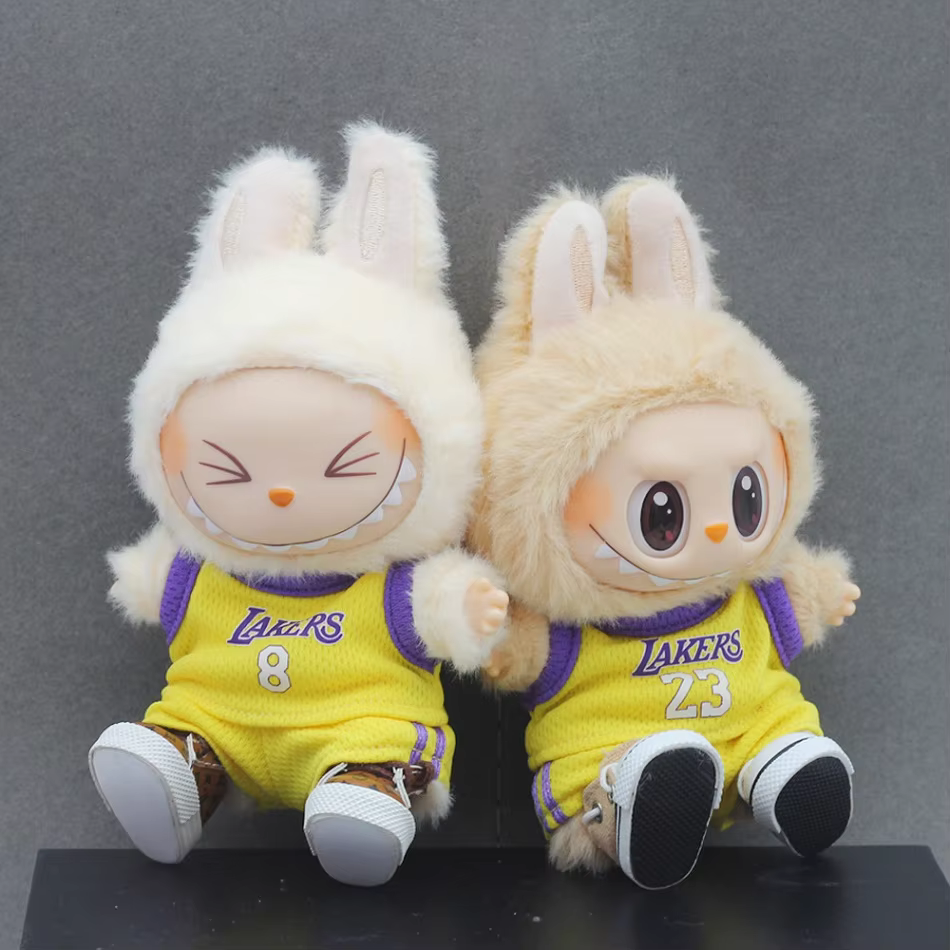 No. 10 Clothes V1V2 17cm mini Labubu Dress Football basketball Cloth Sportswear Presents For Boys, Labubu Dolls Clothes And Pendant Dolls Clothes - Image 3