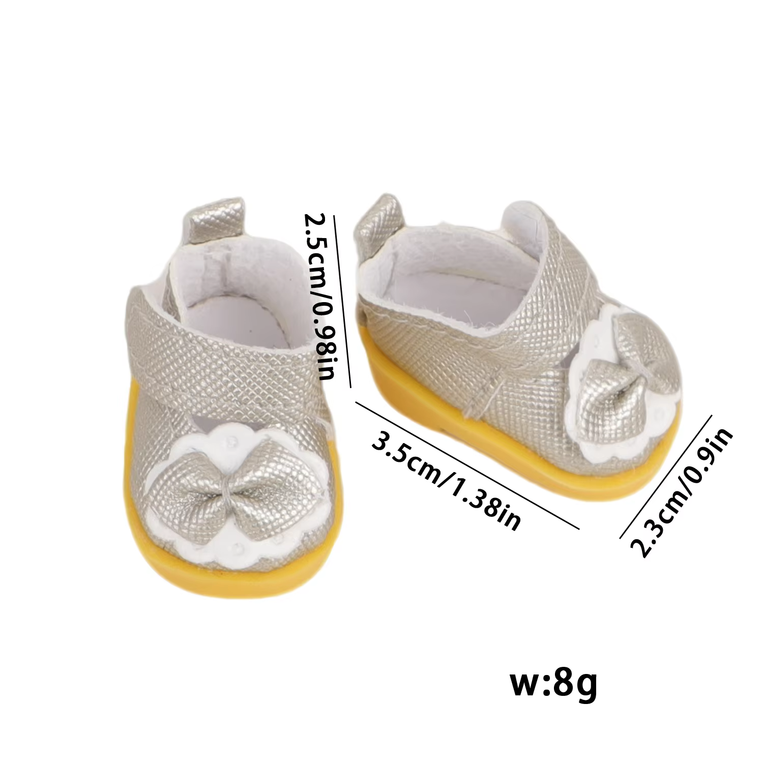 These adorable and charming bowknot mini shoes are designed to match Labubu V1 and V2 17cm dolls - Image 2