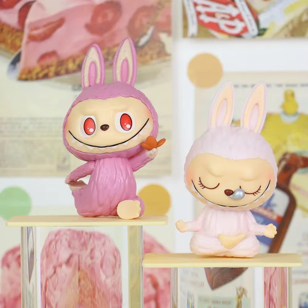 Incredible Price for Labubu Mini Figure Set Adorable Anime Style Blind Box Collection Desk Display Gift For Colleagues Labubu Keyring - Image 4