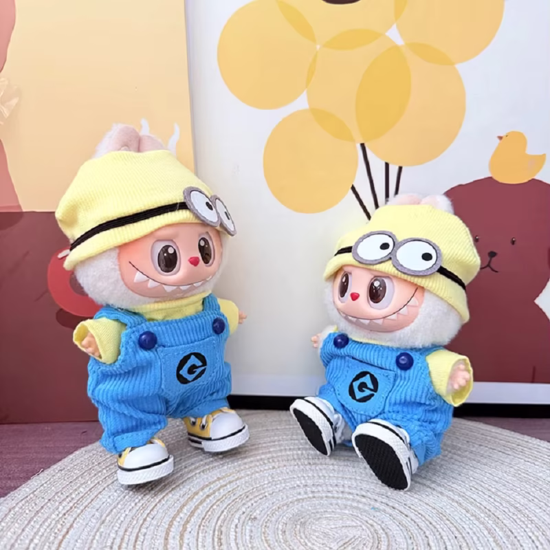 Anime Cartoon Labubu Outfits Kawaii Labubu v1 v2 Gifts For Doll Accessories Mini Vinyl Doll Clothing Sets For Cute Minions - Image 3