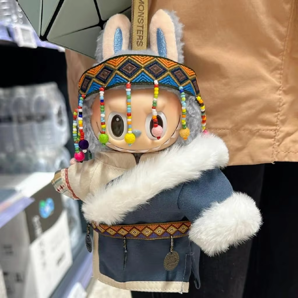 Multipurpose Clothes Support Rackfor Labubu/BJD Doll, 20cm Mini Dry Cleaning Hanger Mini Decorative Doll Dry Cleaning Rack - Image 3