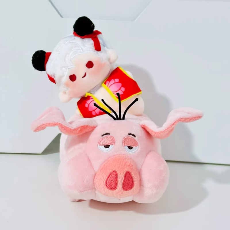 Labubu V1 V2 Idol Doll Clothes Accessories Toys For Fans Kids Presents 10cm Mini Labubu Doll Clothes Adorable Flying Pig Mount Ne Zha2 Set - Image 3