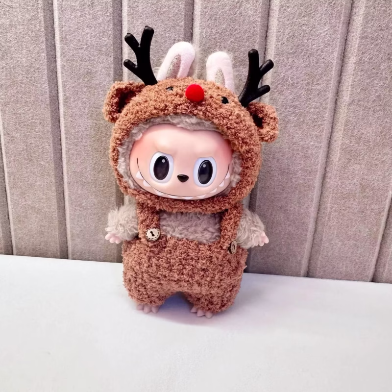 Labubu K-pop Exo inspired pit stripe climbing outfit for mini plush dolls - Image 2