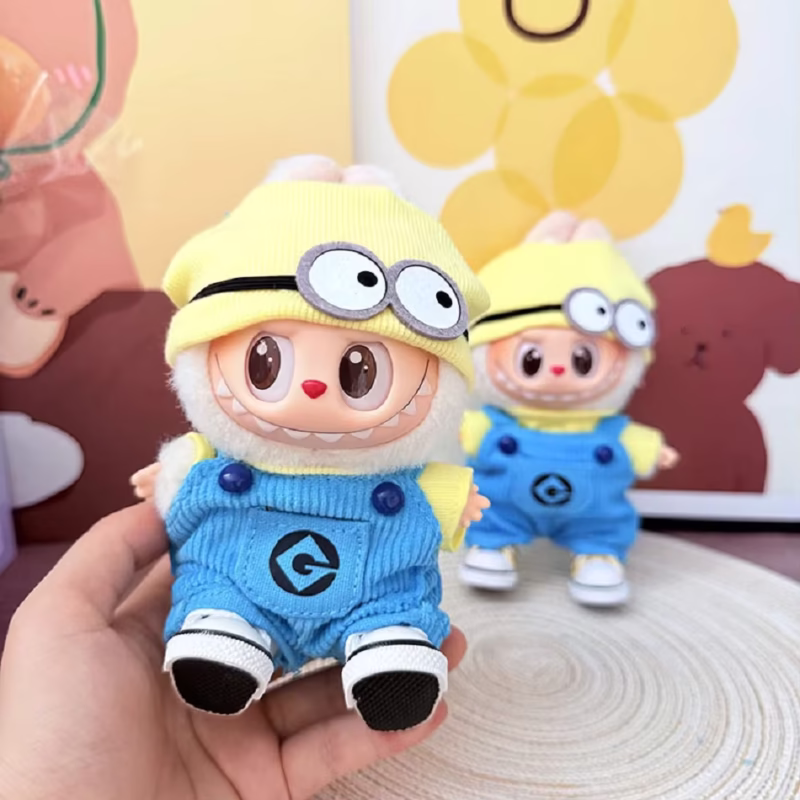 Anime Cartoon Labubu Outfits Kawaii Labubu v1 v2 Gifts For Doll Accessories Mini Vinyl Doll Clothing Sets For Cute Minions - Image 4