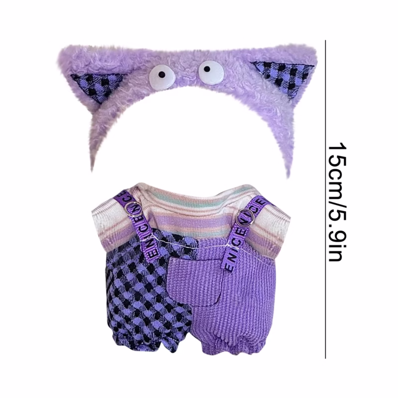 Doll Clothes Rack in Plastic Labubu Cosplay Toy is a Labubu Mini Clothes Organizer - Image 2