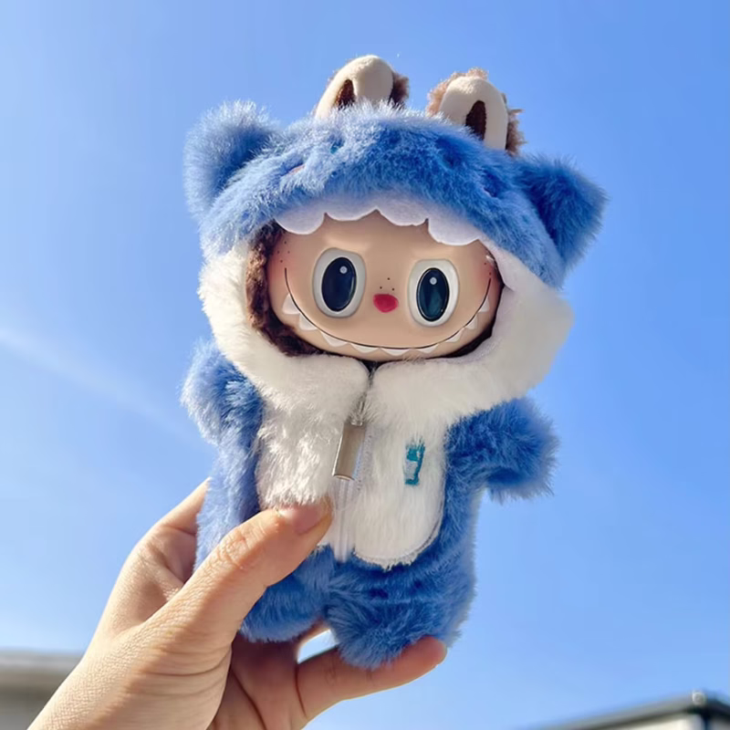 Cute Decoration Macaron Clothes for Korea Kpop Labubu V1 V2 Idol Dolls, 17cm Mini Dolls, Gift Outfit Accessories