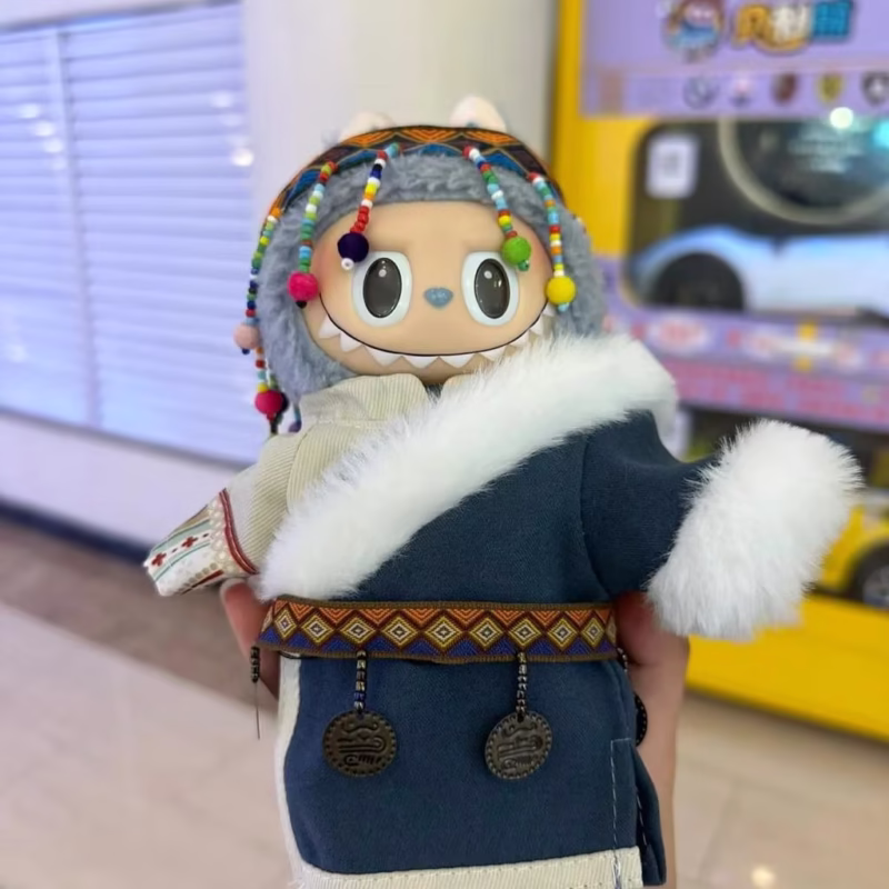 Multipurpose Clothes Support Rackfor Labubu/BJD Doll, 20cm Mini Dry Cleaning Hanger Mini Decorative Doll Dry Cleaning Rack