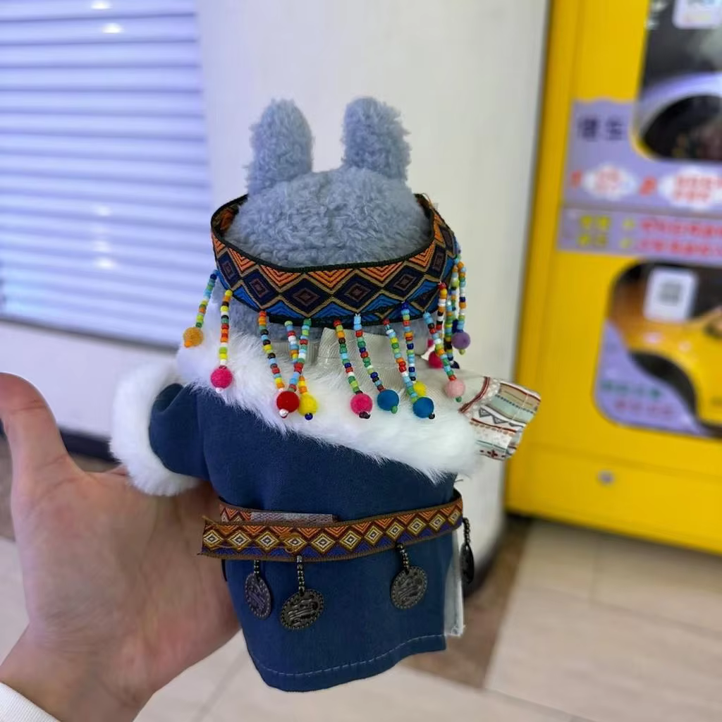 Multipurpose Clothes Support Rackfor Labubu/BJD Doll, 20cm Mini Dry Cleaning Hanger Mini Decorative Doll Dry Cleaning Rack - Image 5