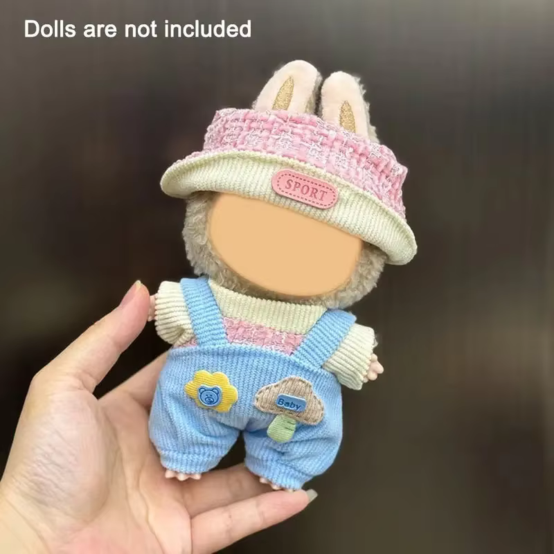 Kpop Vintage Clothing Set for Add-On Accessories for 17cm Labubu Mini Doll Gift Set - Image 2